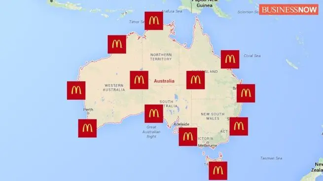 Outlet Distribution across Australia