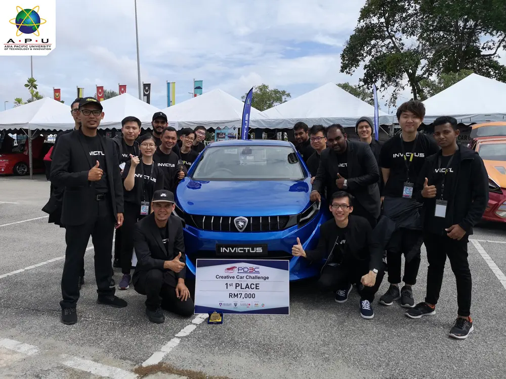 The inter-disciplinary and cross-faculty team Invictus bagged the 1st Place of the Creative Car Challenge