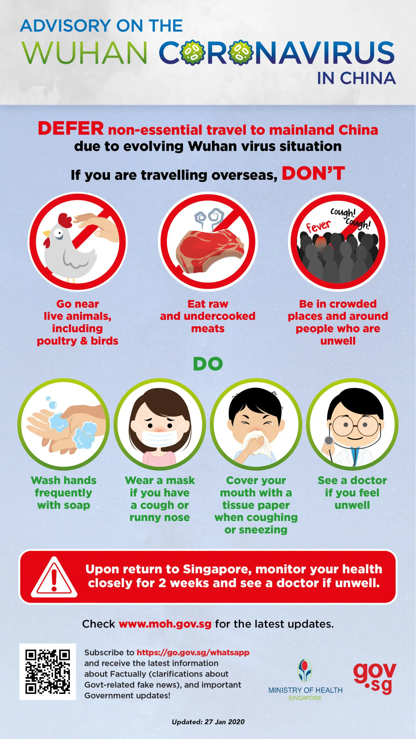 Wuhan Coronavirus guide by Singapore Health Ministry