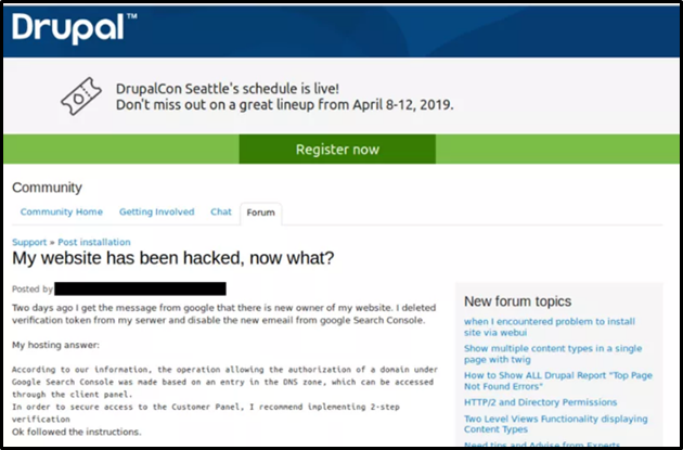 An example of a Drupal hack
