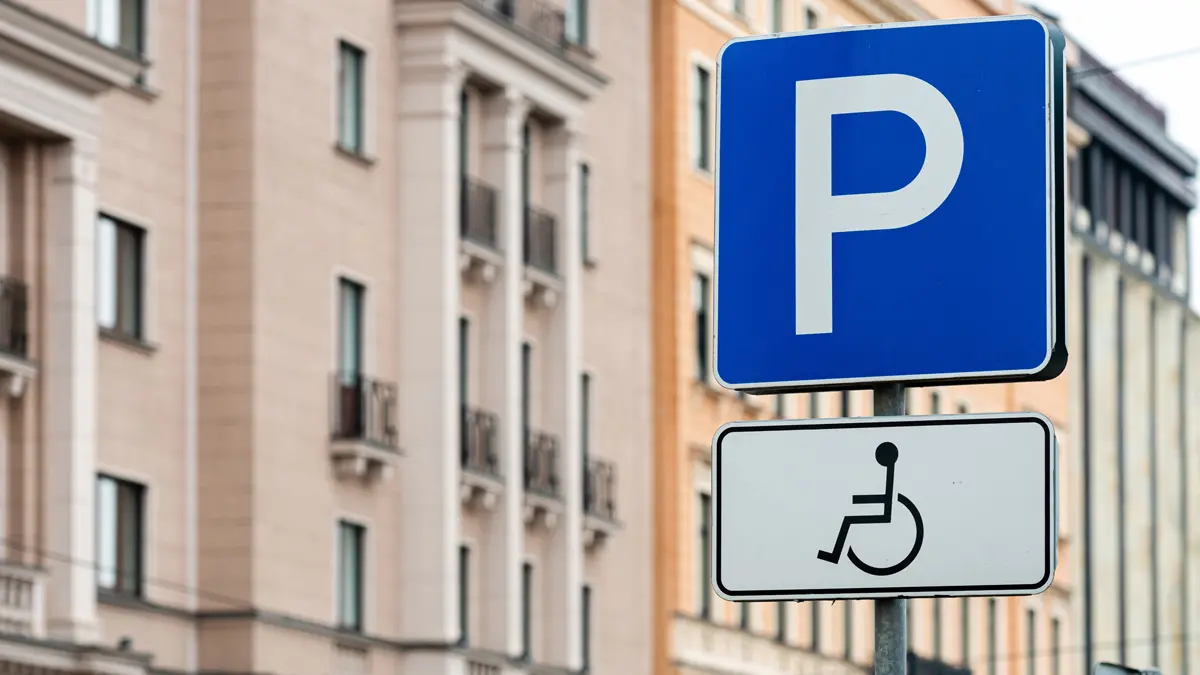 Disabled person parking