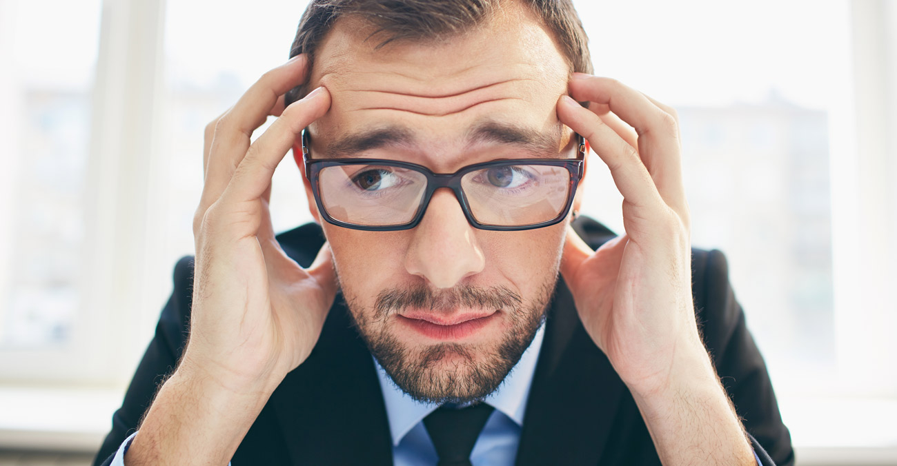 Mentally upset man in office