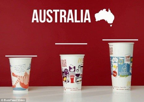 The differences in Cup Sizes