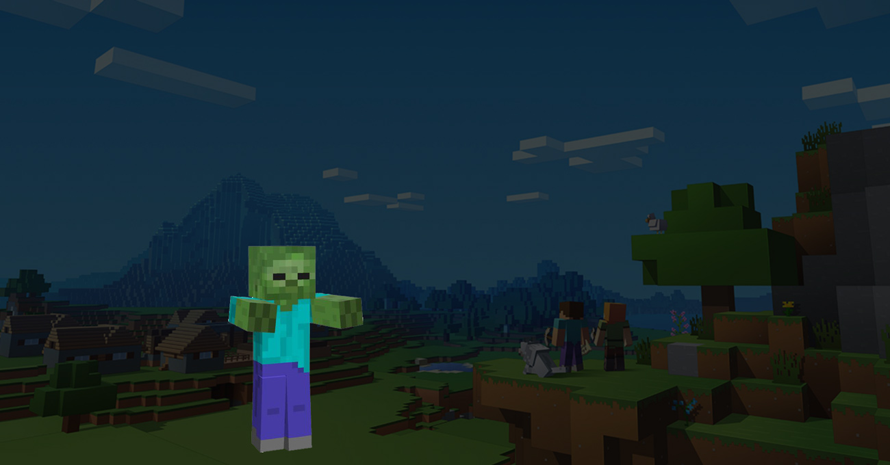 Mine-craft zombie