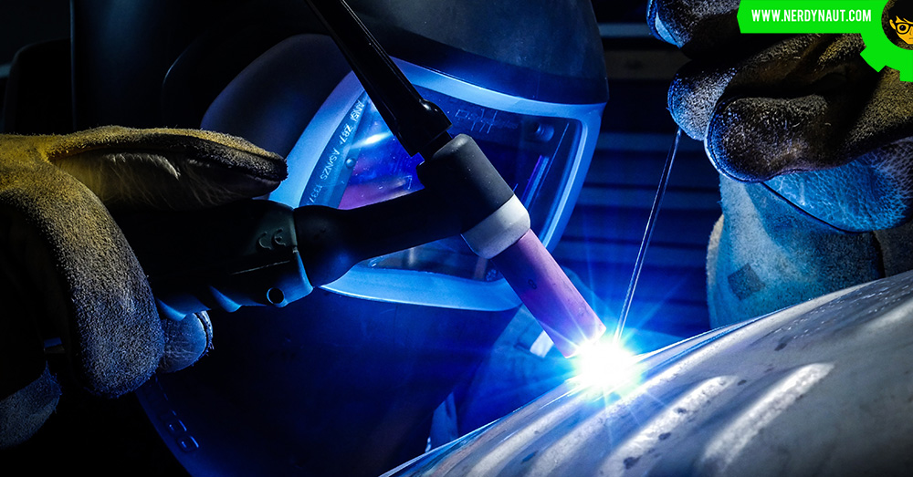 Welding in action