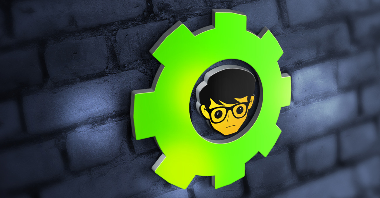 Nerdynaut Logo on wall