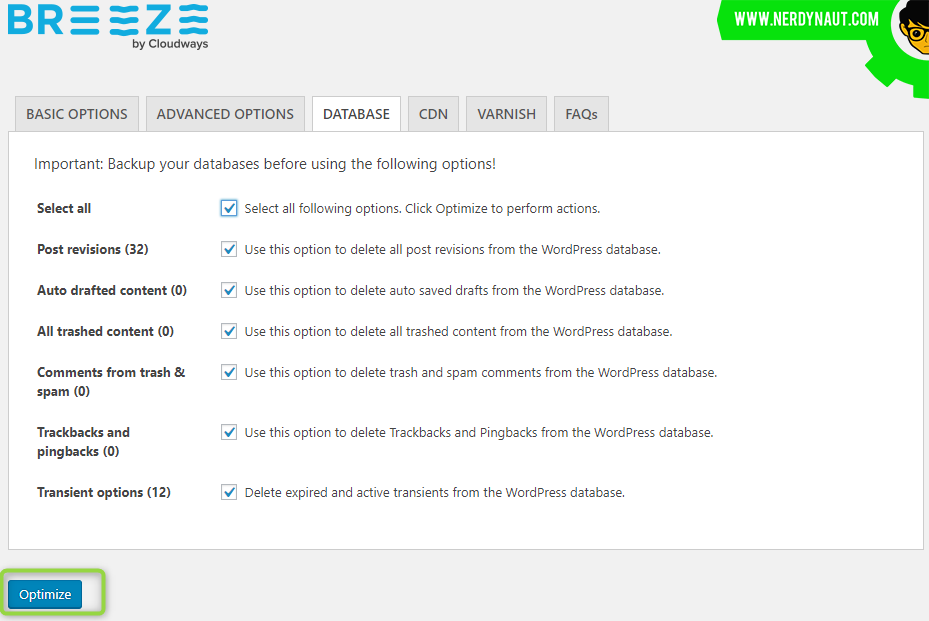 Database Optimization with Breeze