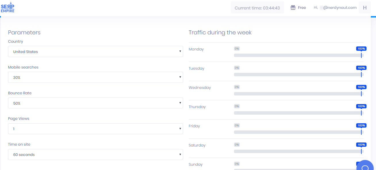 Campaign Targeting on SERP Empire