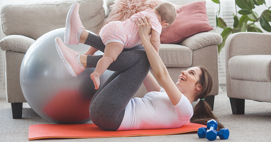 Happy mom with no stress