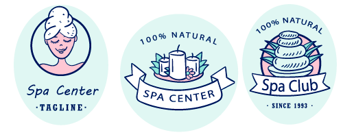 Nice Spa logos with cool graphics