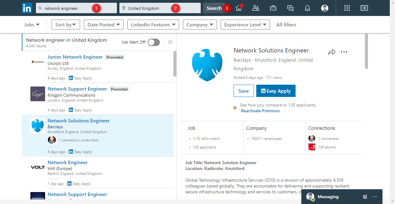 LinkedIn Job Search