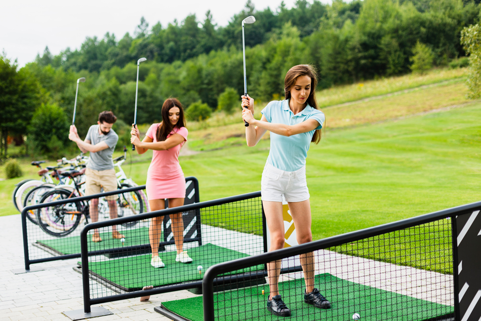 golf practising