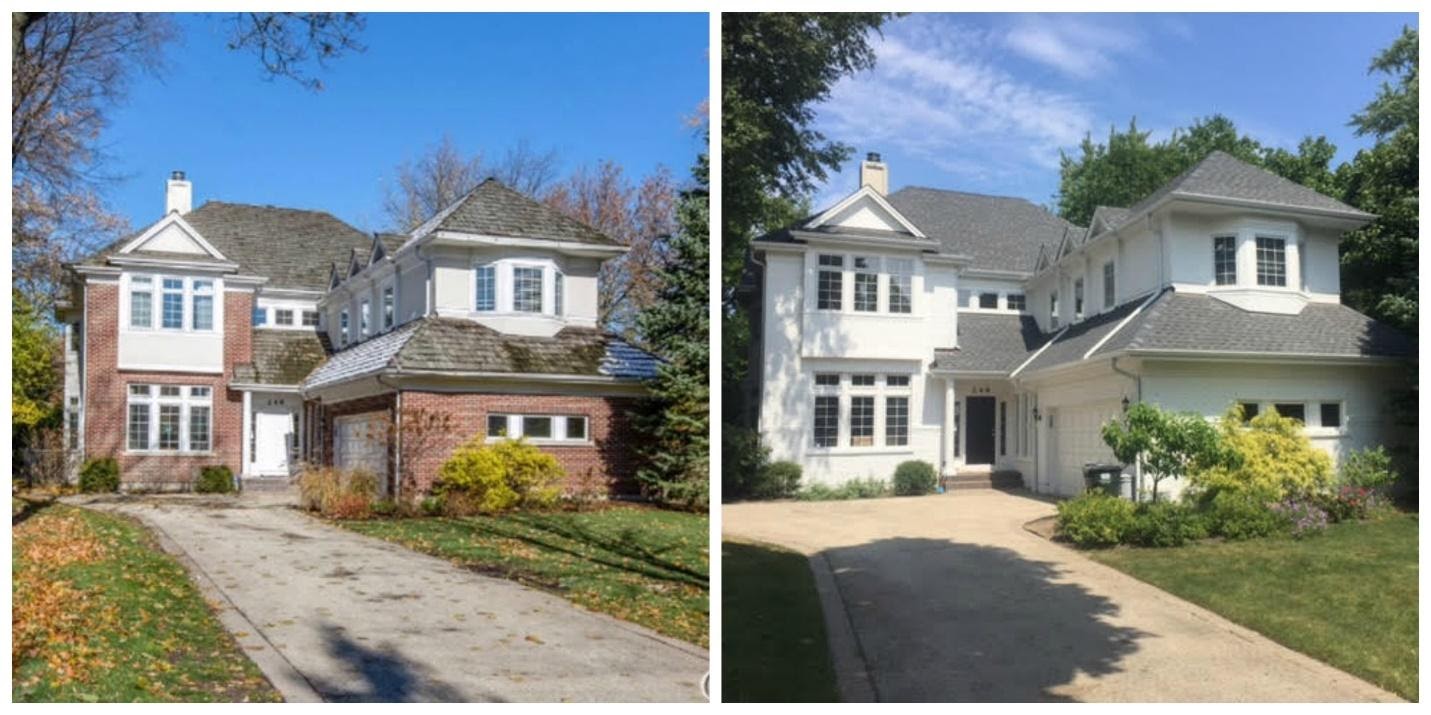 House painting before and after