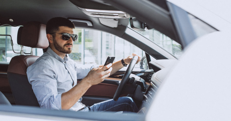 Driving with a mobile in your hand