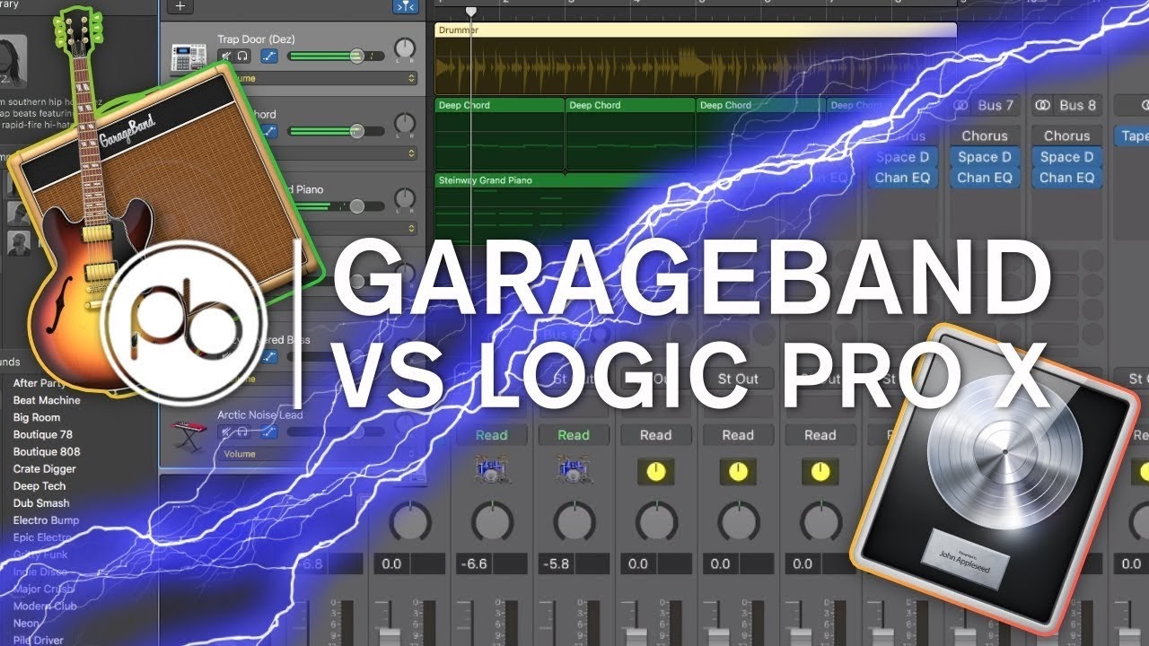 How is It Different from the Greatly Evolved "Logic Pro X" GarageBand