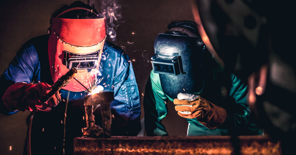 Welders at work