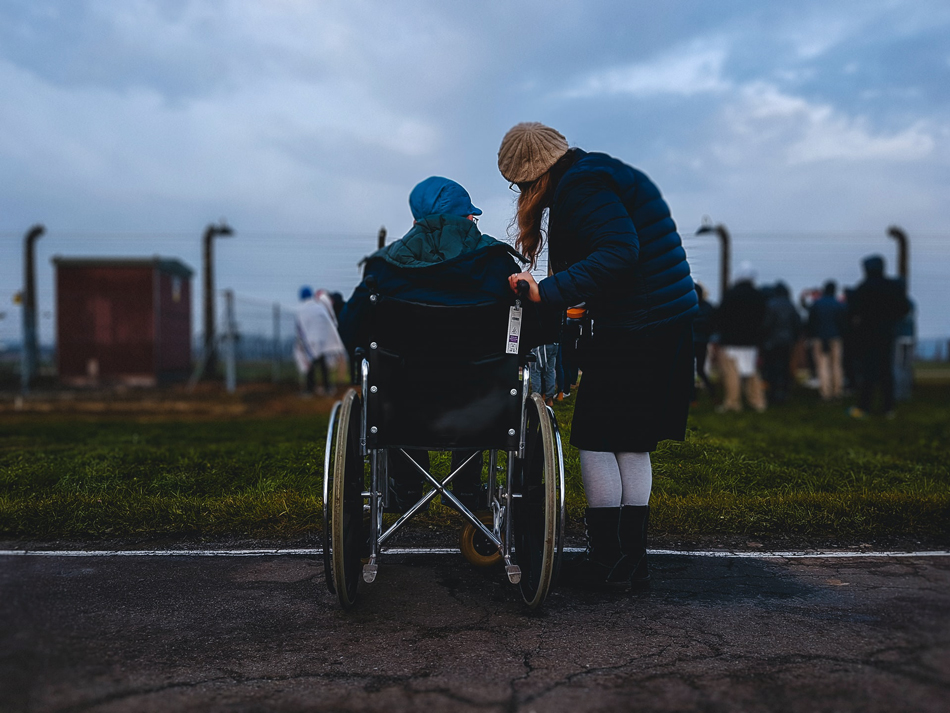 Disabled Person with another person