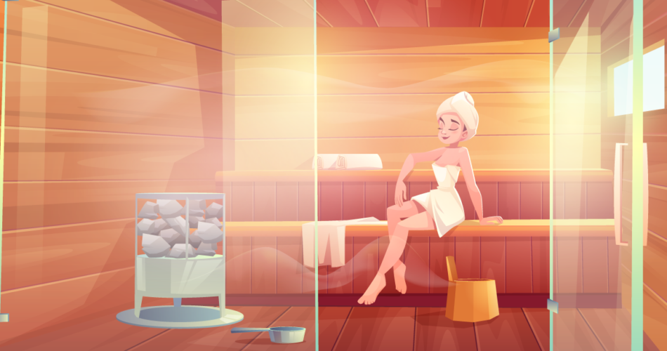 Girl in Sauna