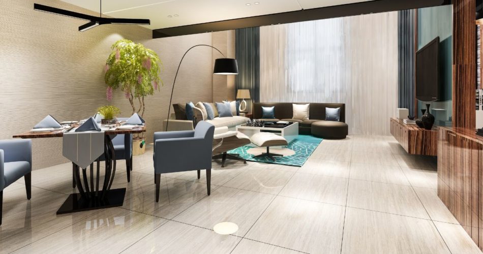 5 Ideas to Design Your Living Space With Porcelain Tile