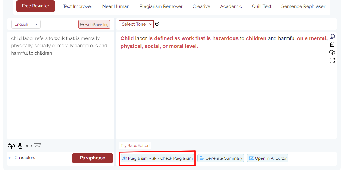 Avoid Plagiarism With Paraphrasingtool.ai