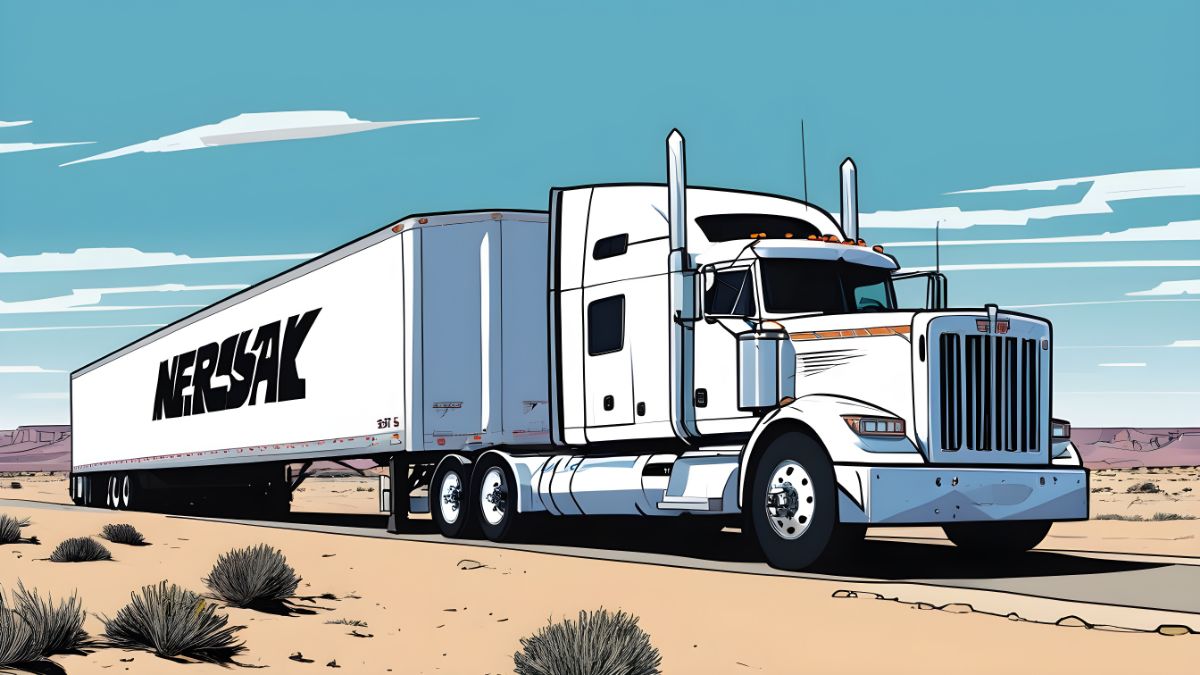 5 Tips for Choosing the Most Reliable Semi-Truck Engine: A white truck in the Nebraska desert with a longer trailer